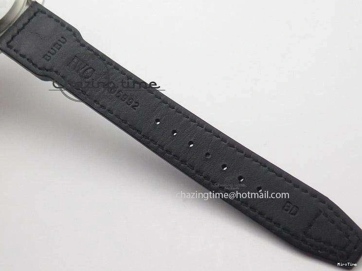 MIROTIME 0124 Timeless Big Pilot Real PR IW500901 ZF 1:1 Best Edition On Black Leather Strap A 7340